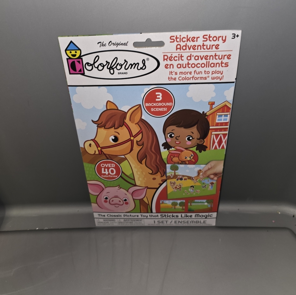 Colorforms Farm Themed Sticker Story Adventure Set - Multicolor